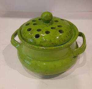 Vintage Rare Italian Made For Rosenthal Netter Aerated Crock Lime Green Bitosi?